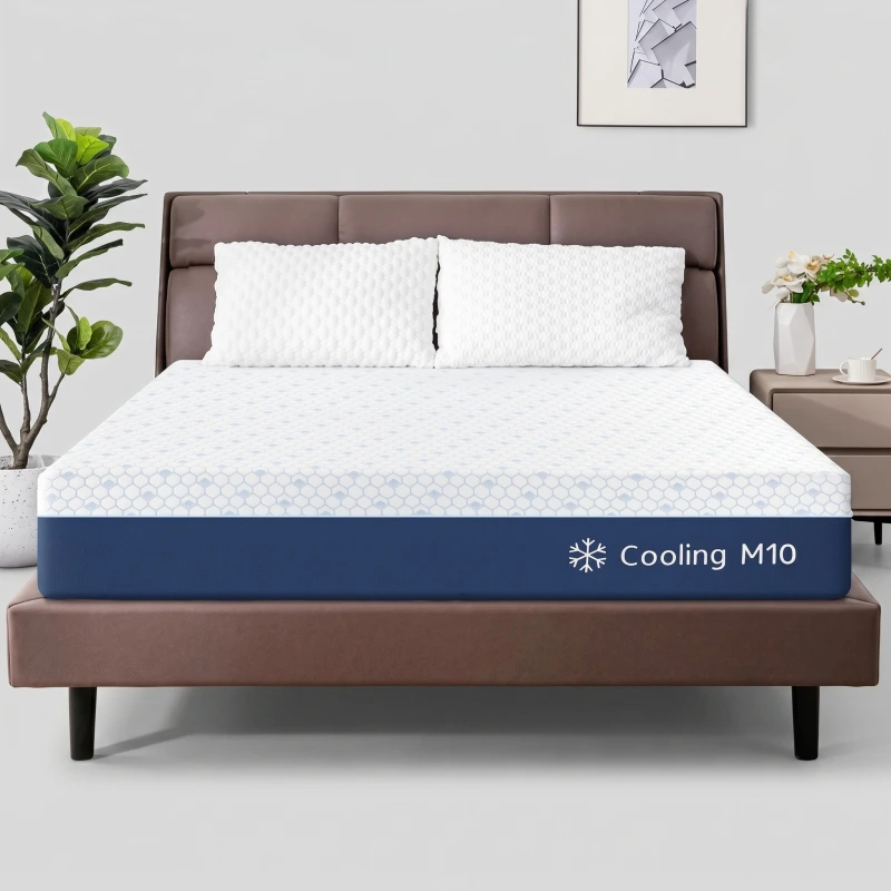 Gelsea 10 Inch Cooling Gel Memory Foam Mattress - Pressure Relief Support - Main Image