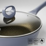 Premium 24cm Non-Stick Stir-Fry Pan with Lid, Induction & Gas Compatible thumbnail 2