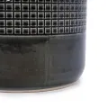 Handmade Black Glazed Ceramic Planter Set of 3 with Drainage Holes 4