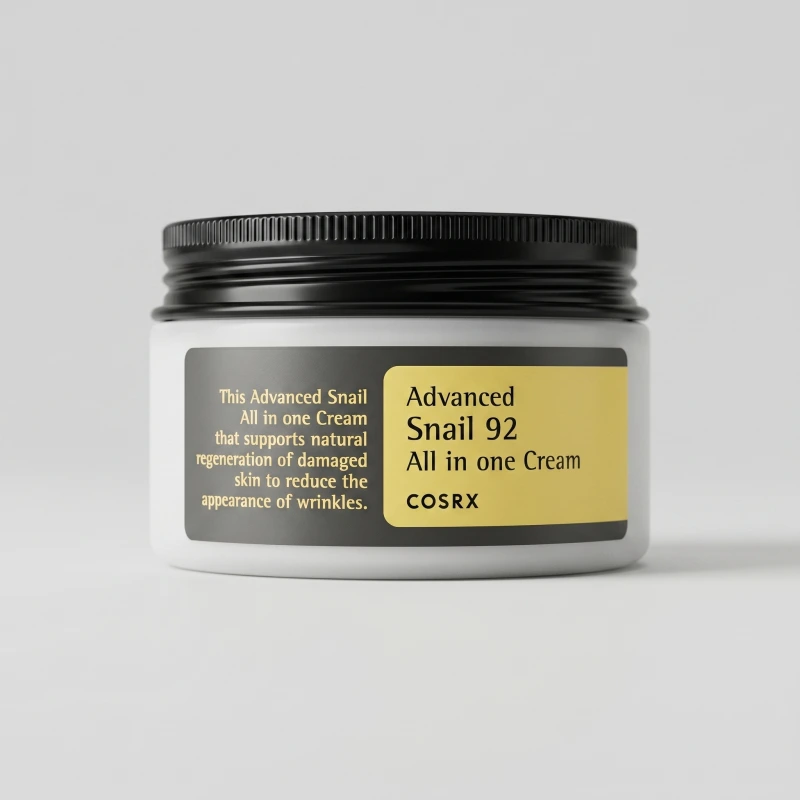 COSRX Advanced Snail 92 All In One Cream 100g - Repairing Face Moisturizer - Main Image