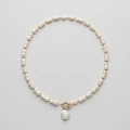 Vintage Baroque Gourd-Shaped Pearl Necklace with Large Irregular Pearl Pendant and OT Toggle Clasp 1