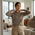 100% Pure Cashmere Women's Crew Neck Sweater 3