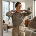 100% Pure Cashmere Women's Crew Neck Sweater 3