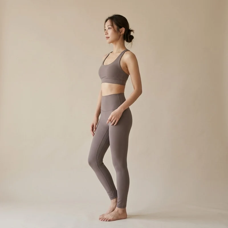 Women's Premium Buttery Soft Yoga Pants | 20% Lycra® Fabric - Taupe - Main Image