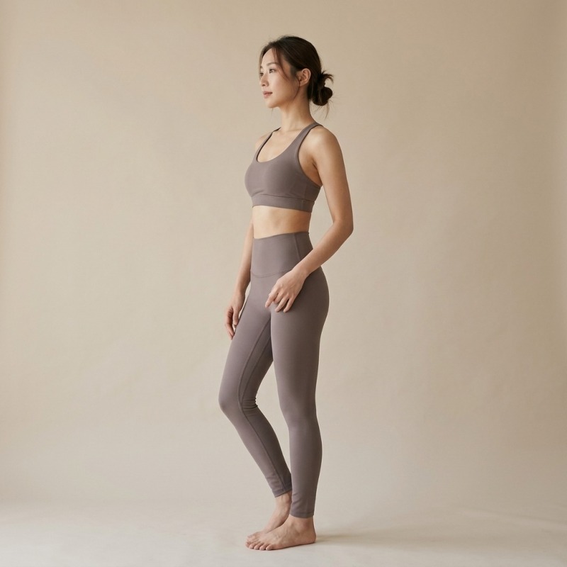 Women's Premium Buttery Soft Yoga Pants | 20% Lycra® Fabric - Taupe - Image 1