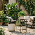 4-Piece Handmade Ceramic Planter Set - Minimalist Matte Texture, Indoor & Outdoor Use 3