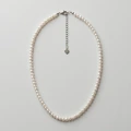Seed Pearl Necklace, 4.5mm-4.75mm, 15.7-17.1 in Adjustable Length 1