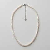 Seed Pearl Necklace, 4.5mm-4.75mm, 15.7-17.1 in Adjustable Length thumbnail 1