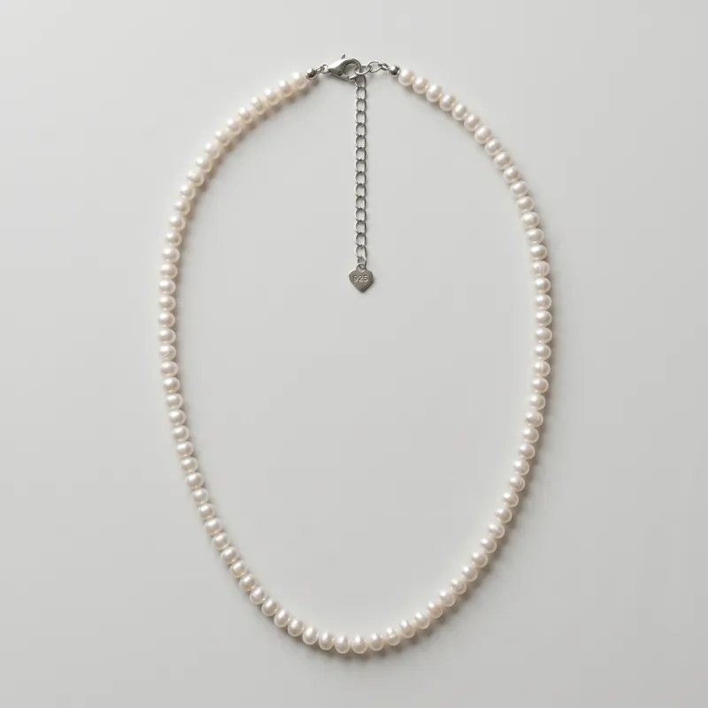 Seed Pearl Necklace, 4.5mm-4.75mm, 15.7-17.1 in Adjustable Length - Main Image