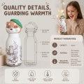 OtterSip Thermal Silicone Lid Insulated Bottle (White) - Stainless Steel Vacuum Flask 450ml/16 oz 6
