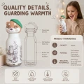 OtterSip Thermal Silicone Lid Insulated Bottle (White) - Stainless Steel Vacuum Flask 450ml/16 oz 6