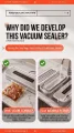 Fully Automatic Vacuum Sealer B5, 4 Modes (Dry/Moist/Oil/Soft), Powerful Vacuum Sealing Machine, Silver White 3