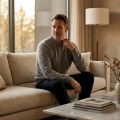 Men's 100% Pure Cashmere Classic Crewneck Sweater 2