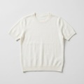Women's 100% Pure Cashmere Short-Sleeve Sweater - Ivory White, Ultra-Light, Soft 6