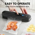 Smart Digital Vacuum Sealer - Household Dry & Moist Food Preservation Machine S3 Black 3