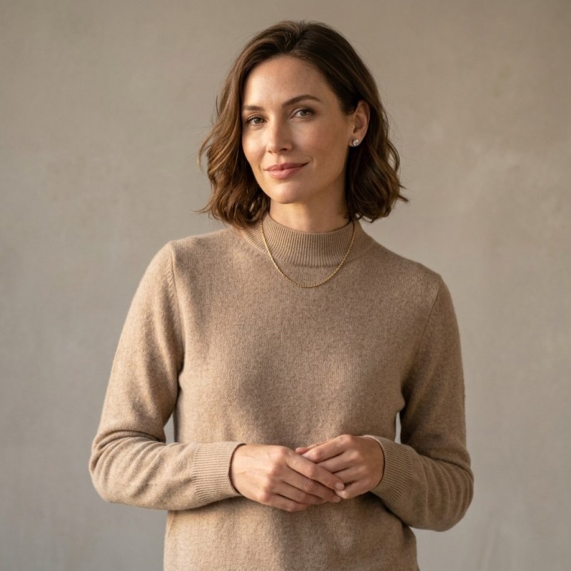 100% Pure Cashmere Women's Crewneck Sweater - Image 1
