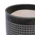 Handmade Black Glazed Ceramic Planter Set of 3 with Drainage Holes 3