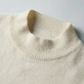 Women's 100% Cashmere Minimalist Mock Neck Sweater 5