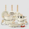 Premium Granite-Coated Nonstick Cookware Set ,21-Pc kitchen set with 8 Cookware Pc, Induction Ready & PFAS-Free 1