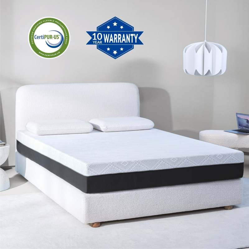 EGOHOME Charcoal Gel Memory Foam Mattress 10-Inch Cooling & Pressure Relief - Image 7
