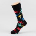 Animal Print Crew Socks - Unisex One Size, Premium Cotton Blend - Frog