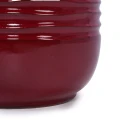 Set of 3 Handmade Deep Red Glazed Ceramic Planters - 15/11/8 Inch 4