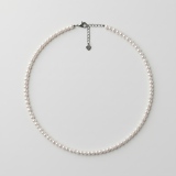Premium Freshwater Seed Pearl Necklace, 4.5-4.75mm, 15.5in, 90 Pearls thumbnail 1