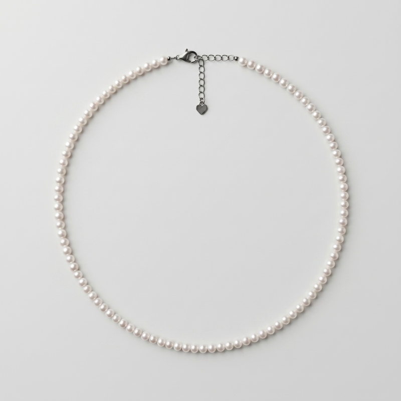 Premium Freshwater Seed Pearl Necklace, 4.5-4.75mm, 15.5in, 90 Pearls - Main Image