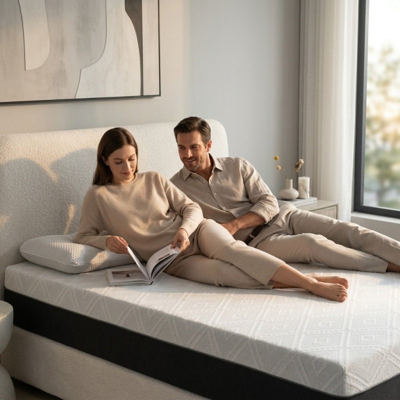 EGOHOME Charcoal Gel Memory Foam Mattress 10-Inch Cooling & Pressure Relief - Image 4