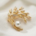 Ear of Wheat Pearl Brooch 11.5mm 9