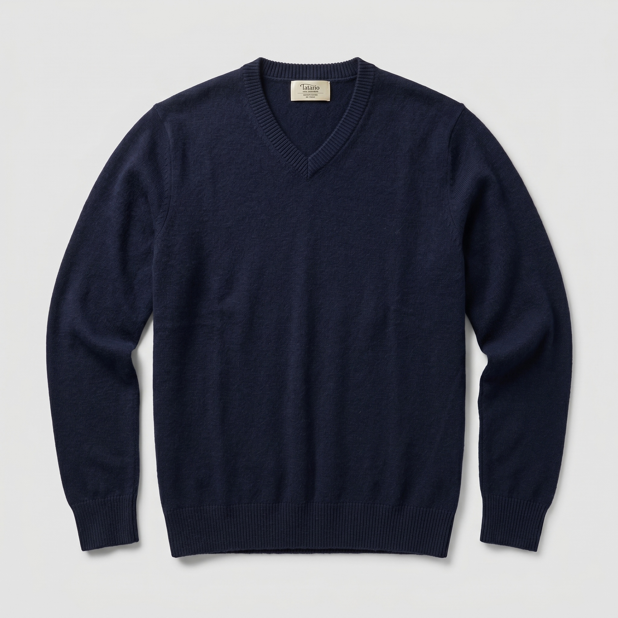 100% Pure Cashmere Men's V-Neck Sweater