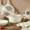 Premium Granite-Coated Nonstick Cookware Set ,21-Pc kitchen set with 8 Cookware Pc, Induction Ready & PFAS-Free 2
