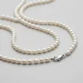 48" Freshwater Pearl Long Necklace - 185 Teardrop Pearls, Silver-Plated Clasp 2