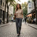 Women's 100% Pure Cashmere Short Sleeve Cable Knit Crew Neck Sweater 4