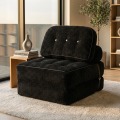 Wunder Puffer 2-in-1 Flannel Folding Sofa Bed - Midnight