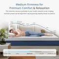 EGOHOME Gel Memory Foam Mattress 14-inch Cooling Cover & Pressure Relief 7