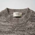 Tatatio Men's 100% Pure Cashmere Thickened Crew Neck Sweater - Light Heather Camel, Luxurious Warmth 4