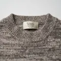Tatatio Men's 100% Pure Cashmere Thickened Crew Neck Sweater - Light Heather Camel, Luxurious Warmth 4
