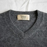 Men's 100% Pure Cashmere V-Neck Sweater - Premium Charcoal Grey Pullover thumbnail 4