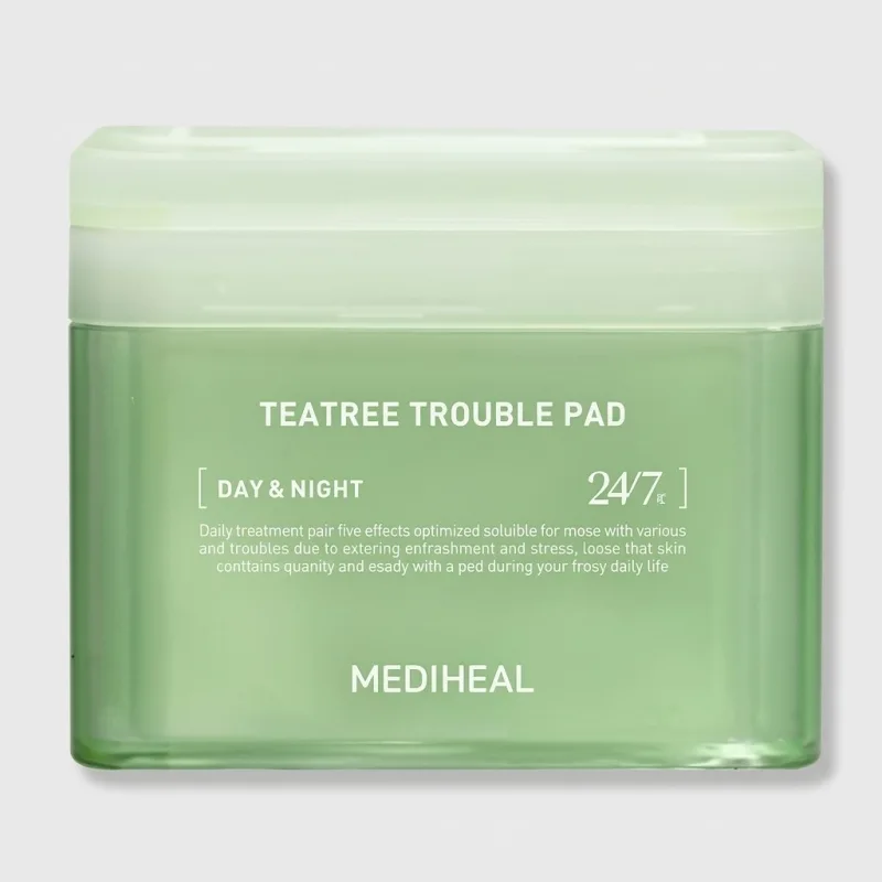 MEDIHEAL Teatree Trouble Pad 100pcs - Soothing & Acne Care Toner Pads - Main Image