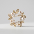 Butterfly Wreath Pearl Brooch 5.78mm 1