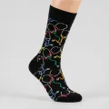 Stethoscope Pattern Personalized Crew Socks - Unisex One Size, Premium Cotton Blend 1