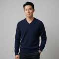 100% Pure Cashmere Men's V-Neck Sweater 1