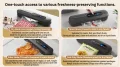 Smart Digital Vacuum Sealer - Household Dry & Moist Food Preservation Machine S3 Black 4