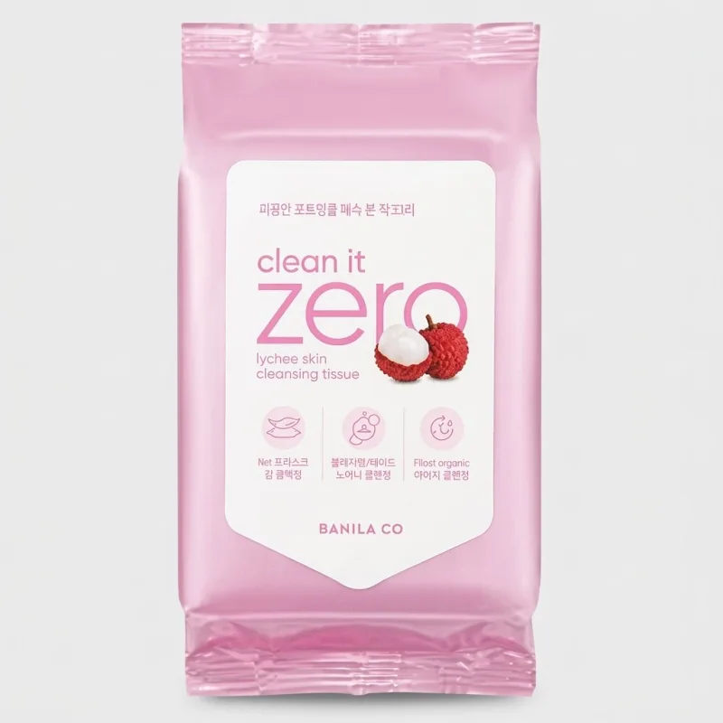 BANILA CO Clean It Zero Lychee Vita Cleansing Tissue - 30 Sheets - Main Image