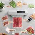 Smart Digital Vacuum Sealer - Household Dry & Wet Food Preservation Machine S3 White 3