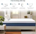 EGOHOME Gel Memory Foam Mattress 14-inch Cooling Cover & Pressure Relief 8