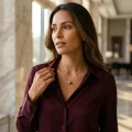 10.38mm Pearl Necklace, 14K Gold Plated 4