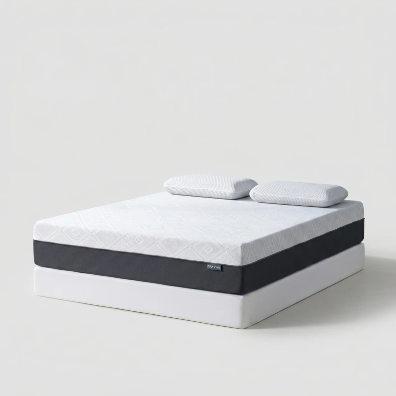 EGOHOME Charcoal Gel Memory Foam Mattress 10-Inch Cooling & Pressure Relief - Main Image