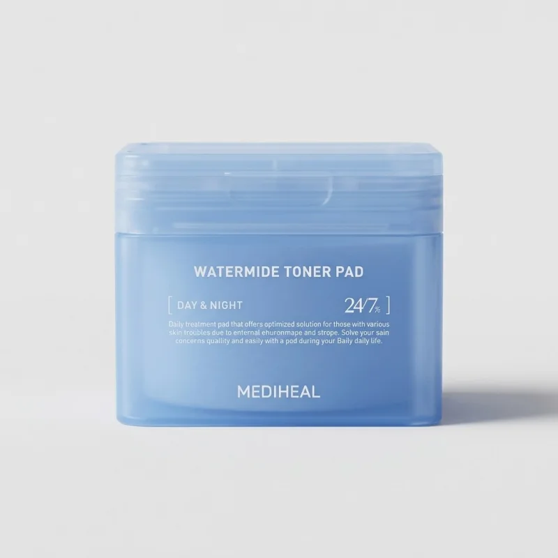 MEDIHEAL Watermide Moisture Toner Pad - 100pcs - Deep Hydration & Cooling - Main Image